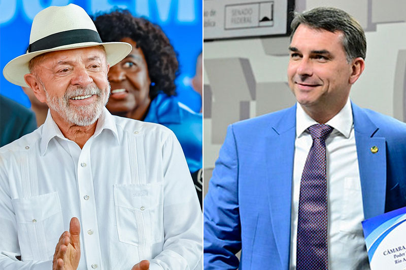 Lula lidera com 47% e Flávio Bolsonaro tem 43% em pesquisa do BTG/Nexus