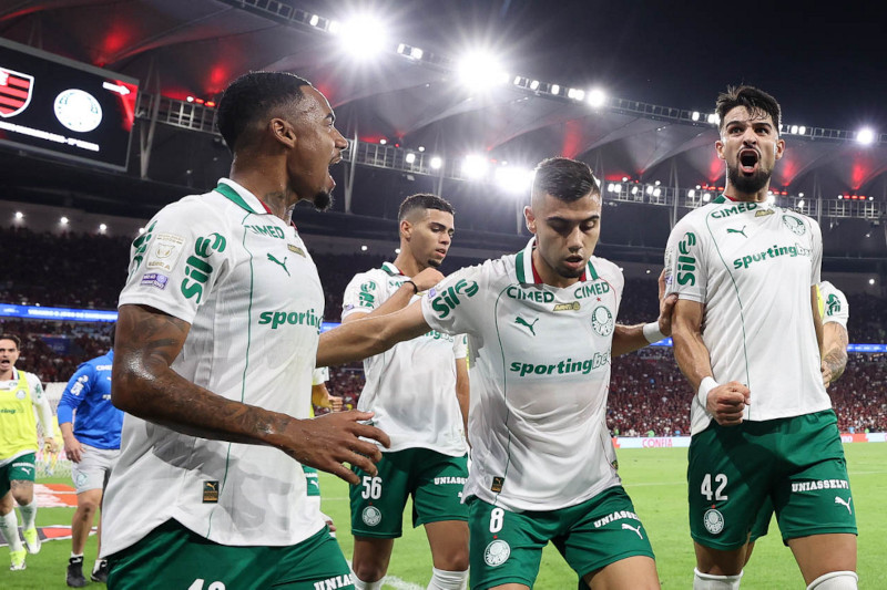 Palmeiras vence Flamengo por 3 a 0 e abre 7 pontos na liderança do Brasileirão
