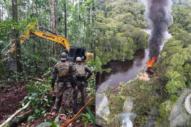 Polícia Federal realiza grande operação contra garimpo ilegal no Amazonas