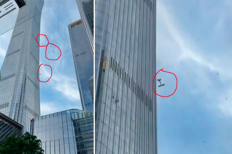 Avião colide com o edifício mais alto de Pequim; piloto morre e 13 ficam feridos