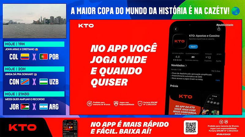 Conar investiga anúncios de apostas na CazéTV durante Copa do Mundo