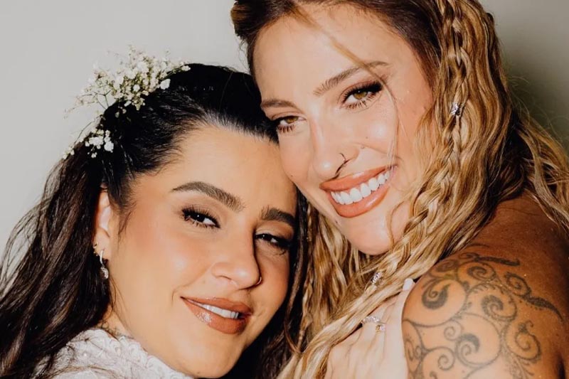 Lauana Prado e Tati Dias celebram casamento e esperam primeiro filho