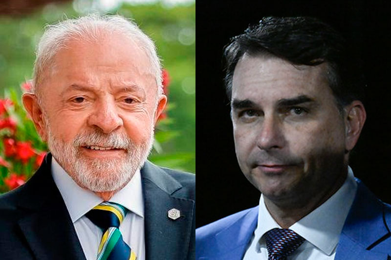 Pesquisa revela Lula com leve vantagem sobre Flávio no 2º turno