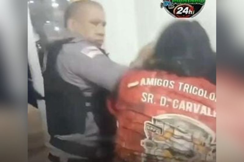 Policial militar é flagrado agredindo mulher em hospital de Maraã