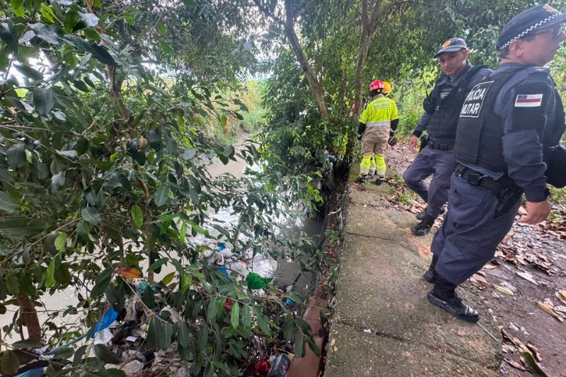 Corpo de mulher com pesos é encontrado em igarapé na zona leste de Manaus