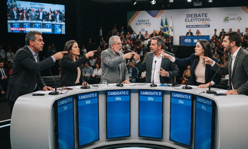 Debates Eleitorais na TV: Pesquisa Aponta Fragilidade na Discussão Política