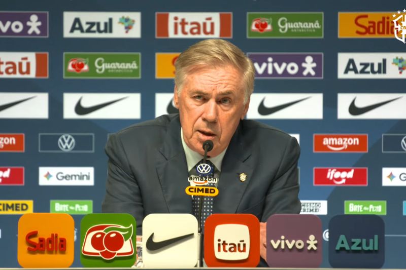 Ancelotti convoca 8 novatos para amistosos da seleção contra Austrália e Índia