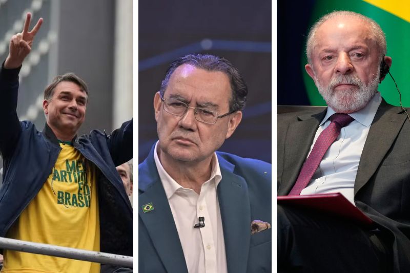 Flávio Bolsonaro e Augusto Cury superam Lula em nova pesquisa BTG/Nexus