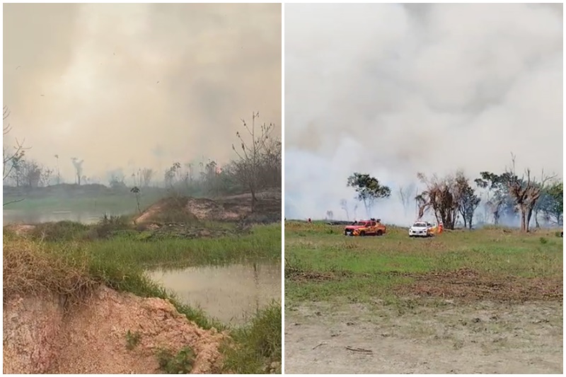 Incêndio florestal afeta qualidade do ar em Manaus e região