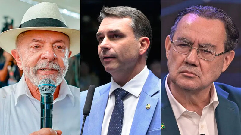 Datafolha: Lula lidera com 39% e Flávio Bolsonaro tem 36% no 1º turno