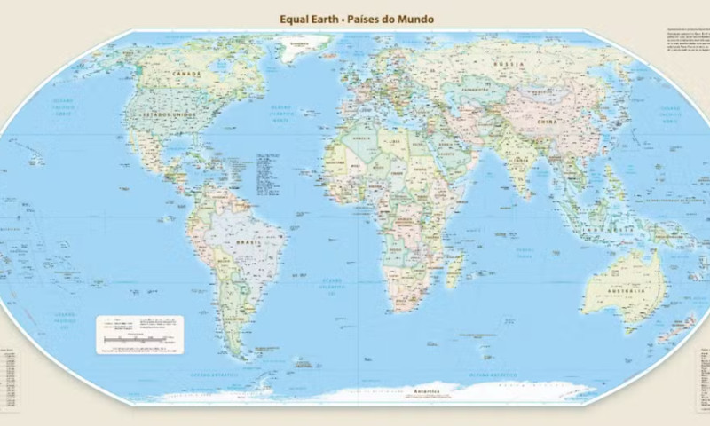 As Nações Unidas aprovam novo mapa-múndi com correção de distorções