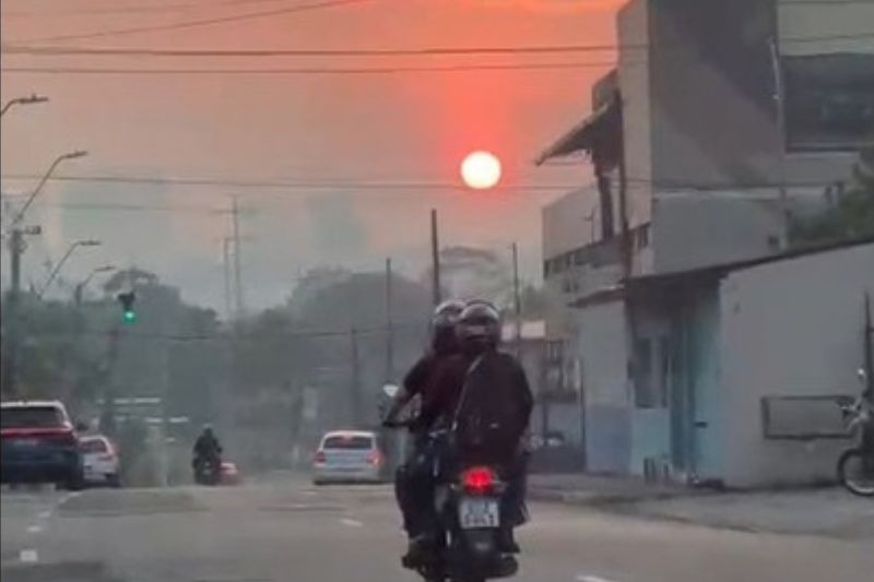 Manaus enfrenta péssimos índices de poluição do ar nesta quarta-feira