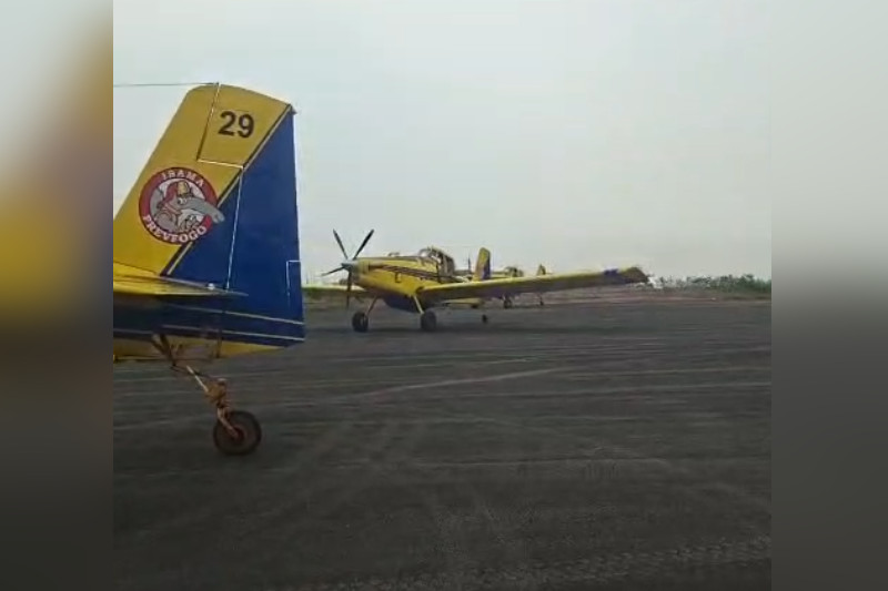 Fumaça impede combate aéreo a incêndios florestais no Amazonas