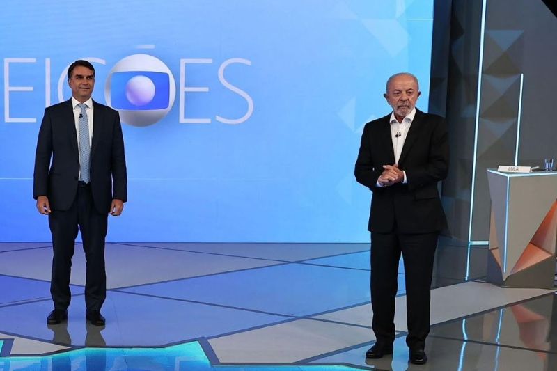 Lula e Flávio Bolsonaro trocam ofensas durante debate na TV Globo