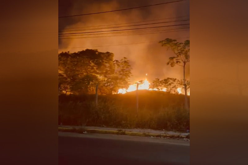 Incêndio em Iranduba atinge 453 hectares e afeta qualidade do ar em Manaus