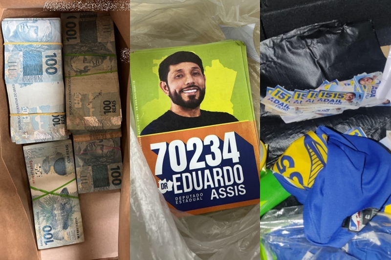 Personal Trainer é Detido com R$ 70,8 Mil e Material de Campanha em Manaus