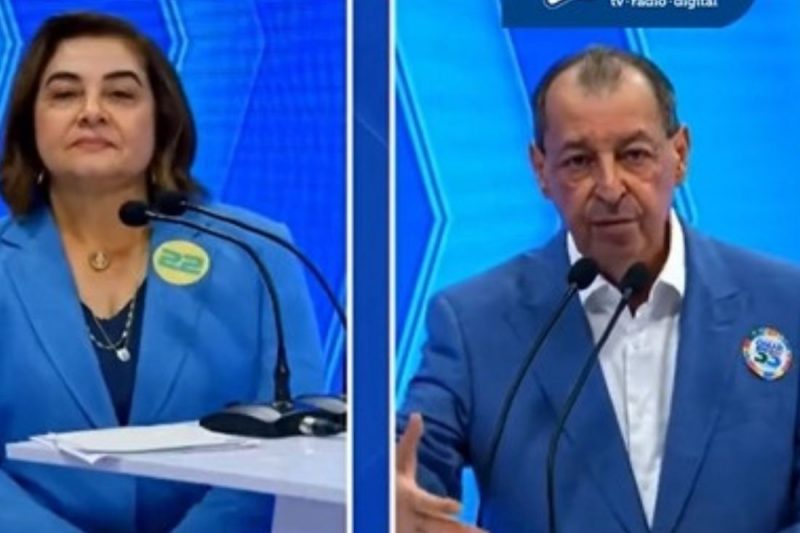 Omar Aziz defende-se de acusações e critica adversária em debate
