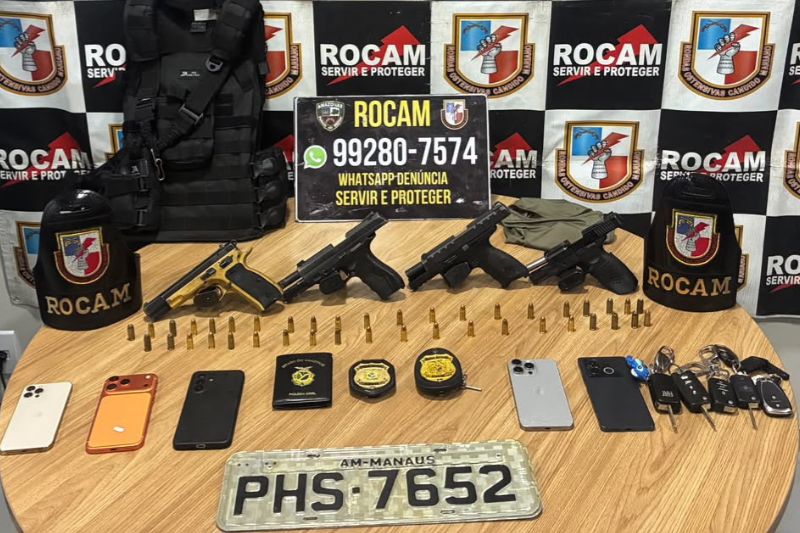 Ex-agente de segurança é preso com armamento e distintivos da Polícia Civil
