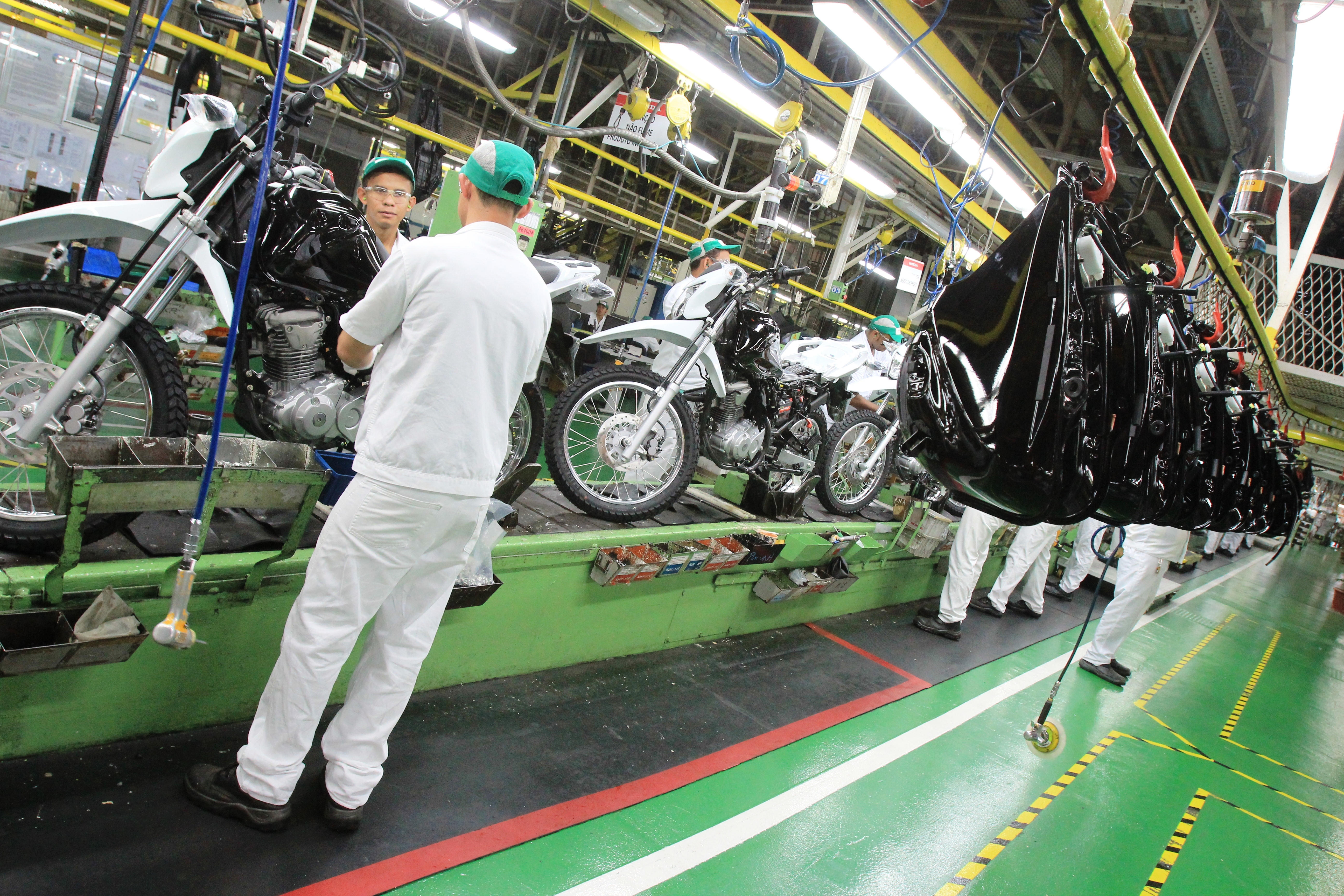 Produção de motocicletas em Manaus atinge recorde histórico em 2026