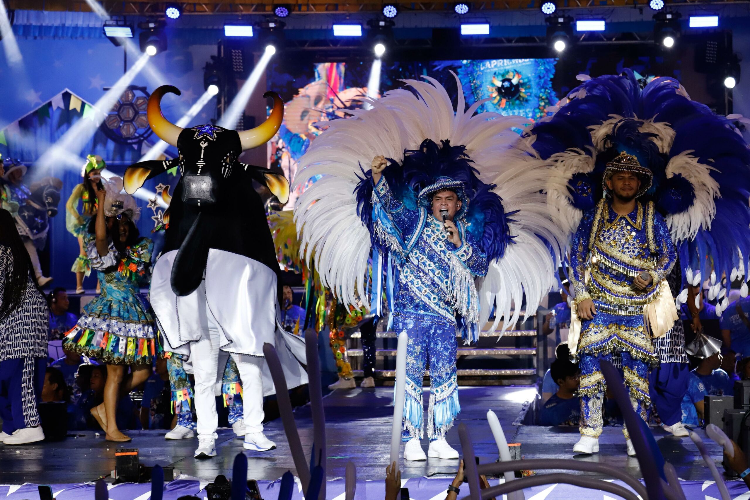 Marujada apresenta álbum 2026 do Boi Caprichoso no Sambódromo de Manaus