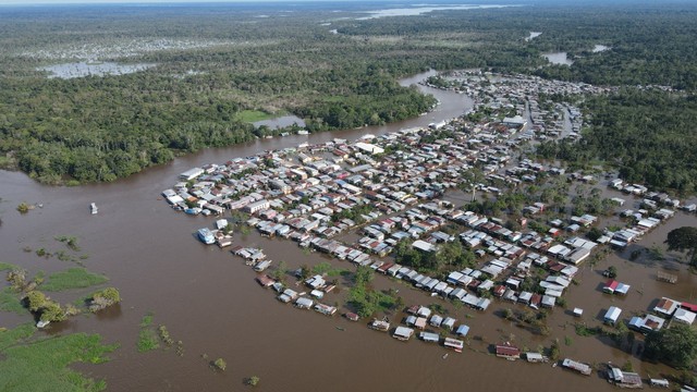 Rios Negro e Solimões apresentam risco de cheia, segundo SGB