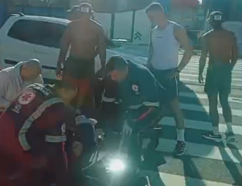 Atropelamento na Constantino Nery provoca feridos e trânsito complicado