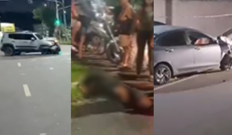 Acidentes de trânsito marcam a madrugada de sábado em Manaus
