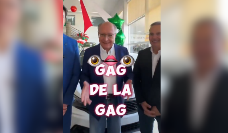 Geraldo Alckmin Viraliza com Expressão Gag de la Gag em Goiás