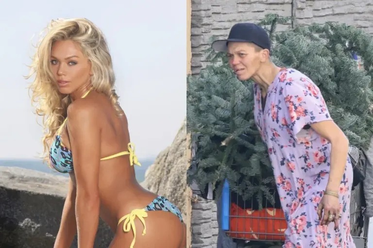 Ex-modelo Loni Willison é vista nas ruas de Los Angeles revirando lixo