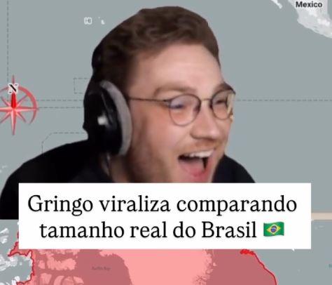 Estrangeiro se surpreende com o tamanho do Brasil em vídeo viral