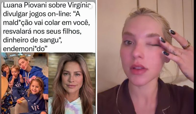 Virginia Fonseca processa Luana Piovani após críticas aos filhos