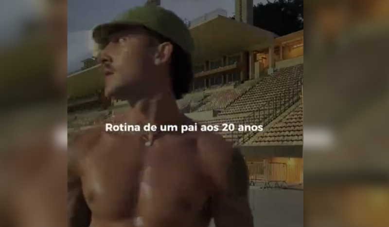 Influenciador de 20 anos gera polêmica ao mostrar rotina de pai