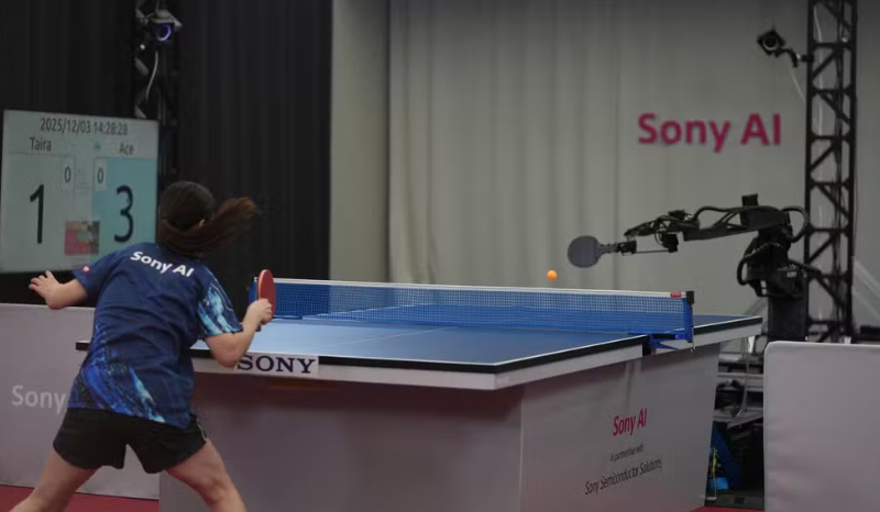 Robô da Sony vence atletas profissionais de tênis de mesa e viraliza