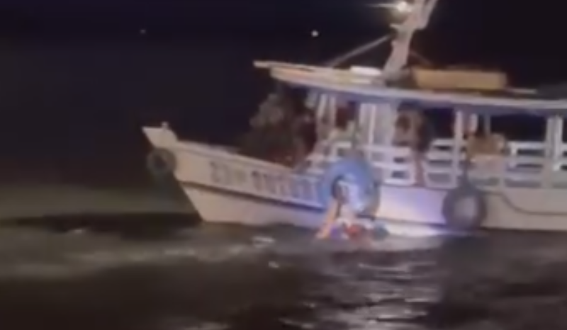 Policiais salvam homem de afogamento no Rio Tapajós em Santarém