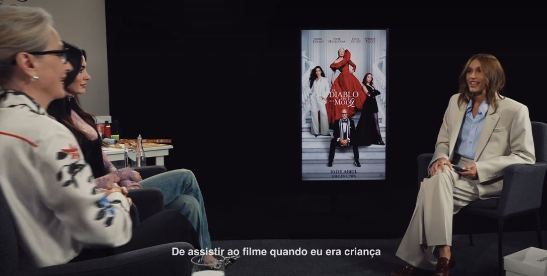 Sasha Meneghel entrevista Meryl Streep e Anne Hathaway no México