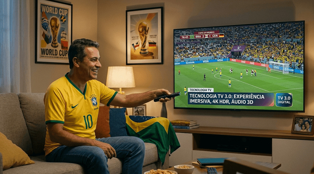 Venda de TVs deve crescer até 20% com a Copa do Mundo de 2026, aponta pesquisa