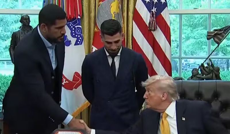 Trump anuncia evento do UFC na Casa Branca com brasileiro Alex Pereira