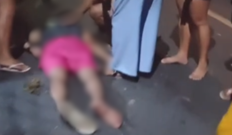 Homem fica ferido em acidente de moto na avenida Contorno Norte em Manaus