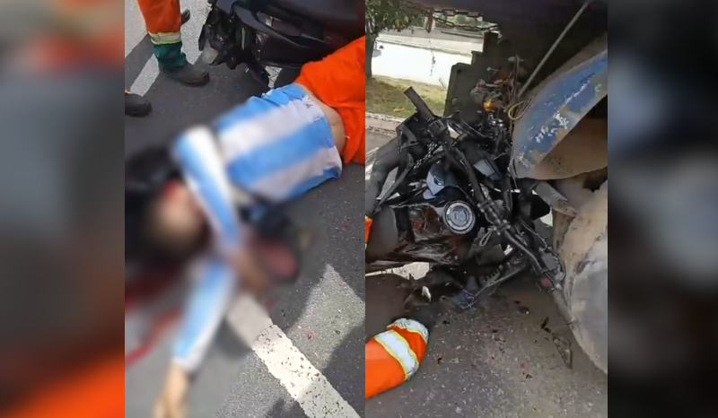 Motociclista morre após colidir com caminhão em Manaus