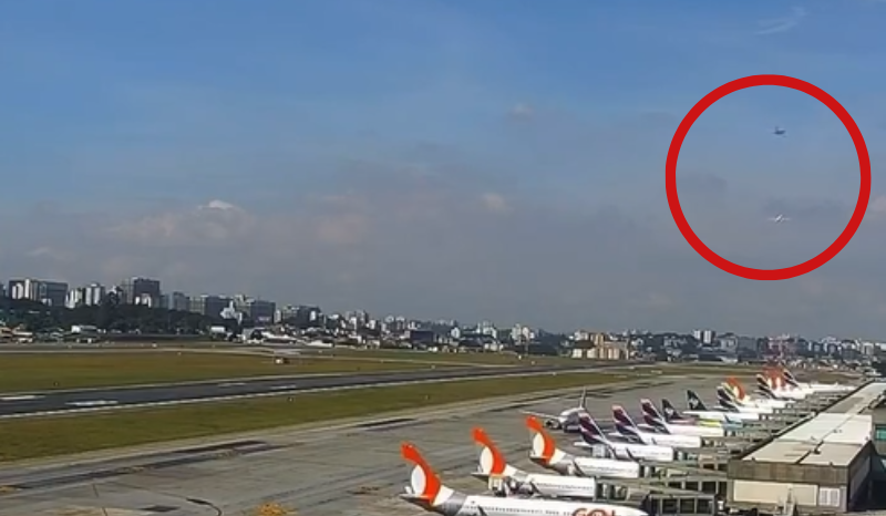 Aviões quase colidem em Congonhas: distância de 22 metros gera alerta