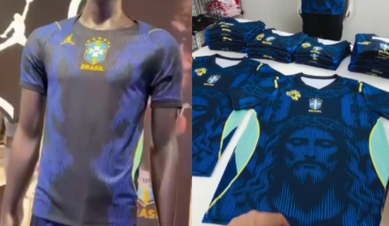 Loja lança camisa da Seleção Brasileira com imagem de Jesus após polêmica