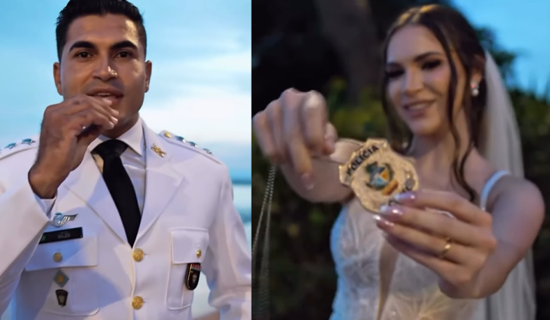 Casamento em Goiás Viraliza com Família Inteira na Segurança Pública