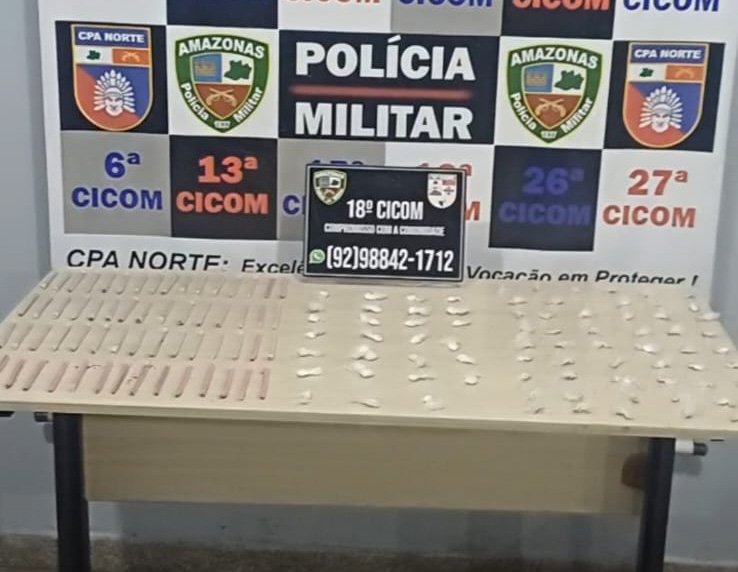 Homem de 26 anos é preso por tráfico de drogas em Manaus