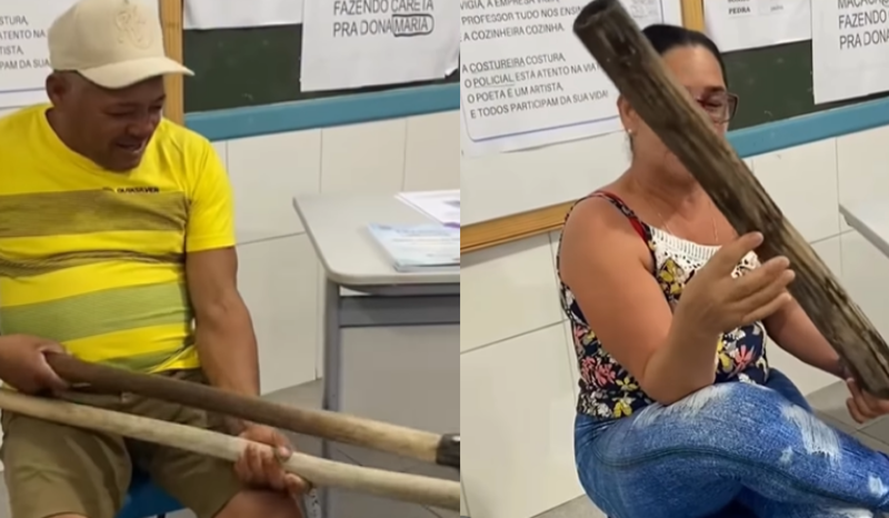 Dinâmica de superação emociona em turma da Educação de Jovens e Adultos