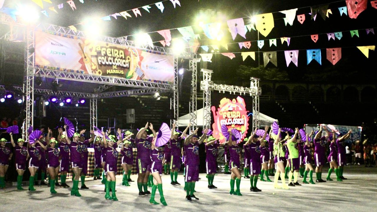 Feira Folclórica de Manaus 2026 inicia nesta quinta com entrada gratuita