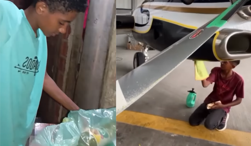 Jovem de 16 anos usa 1º salário para ajudar mãe e transforma sua vida