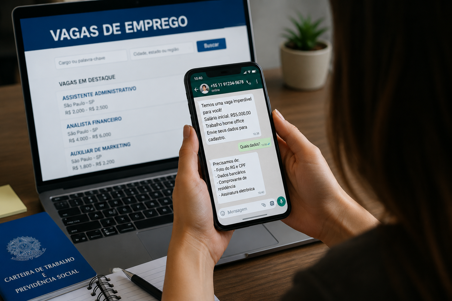 Febraban alerta sobre golpe do falso emprego em todo o Brasil