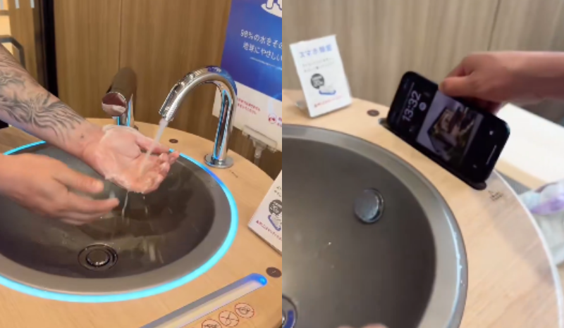 Influenciadora brasileira exibe como higienizar celulares em shoppings no Japão