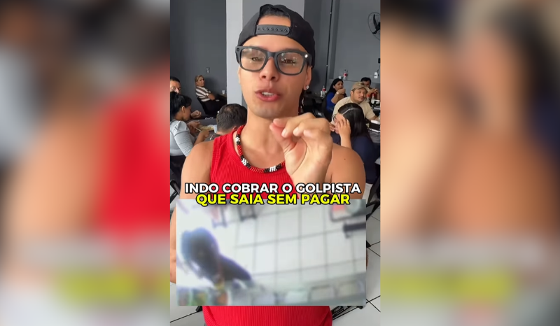 Influencer de Manaus denuncia cliente por refeições não pagas em restaurante
