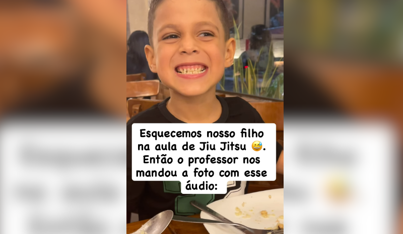 Menino faz pai realizar 100 flexões após ser esquecido no jiu-jitsu
